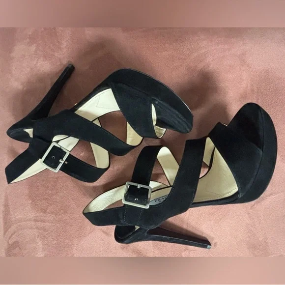 Prada Black Strappy Heels - Picture 6 of 8
